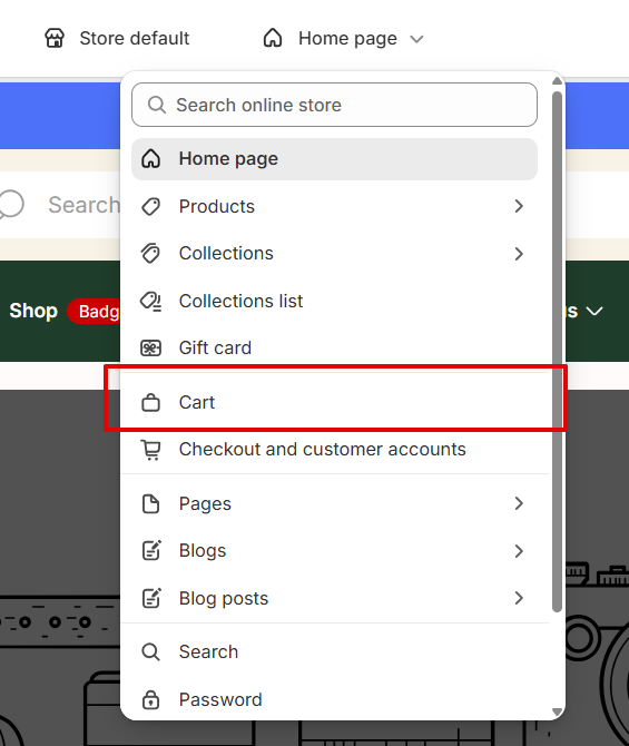 cart customizer